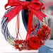Elegant Handmade White Rattan Christmas Wreath for Festive Home Decor