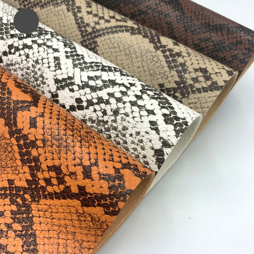 Serpentine Snakeskin Pattern Faux PU Leather Sewing Fabric - Crafting Kit for Endless DIY Possibilities