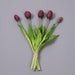 5-Piece Real Touch Tulip Artificial Flowers Bouquet for Wedding and Home Decor