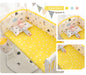 Breathable Cotton Baby Crib Bumper Pads Set - 6-Piece Safe Bumper Guards and Rail Padding