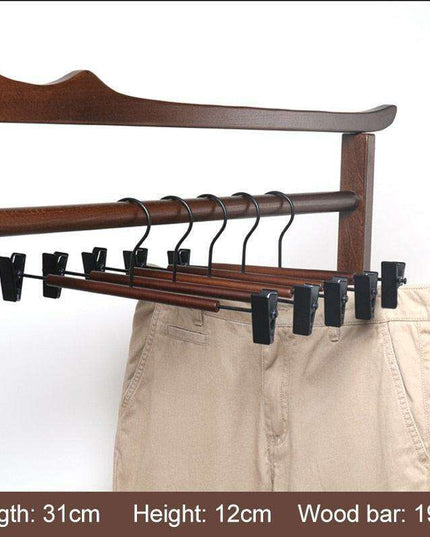 Chic Wooden Hanger Set with Wide Shoulders for Stylish Closet Storage