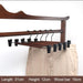 Elegant Botanica Wooden Hangers Set with Wide Shoulders for Chic Closet Storage