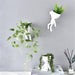 Stylish Nordic White Resin Mini Hanging Planters for Modern Home Decor