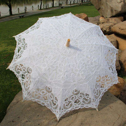 Timeless Victorian Lace Parasol: A Stunning Accessory for Outdoor Gatherings