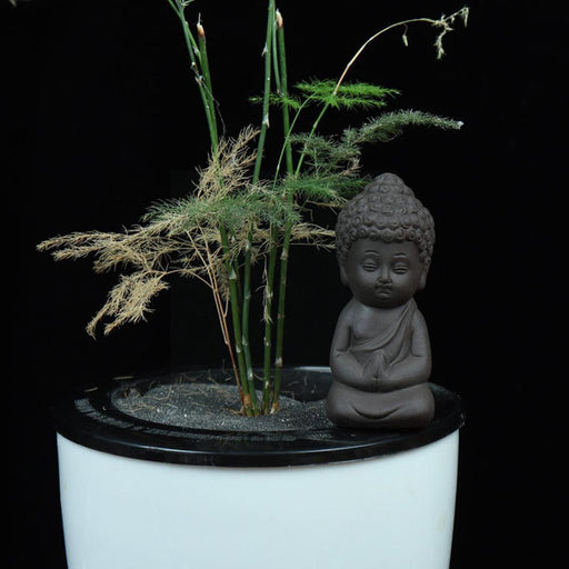 Tranquil Mini Buddha Tea Pet for Zen Tea Moments