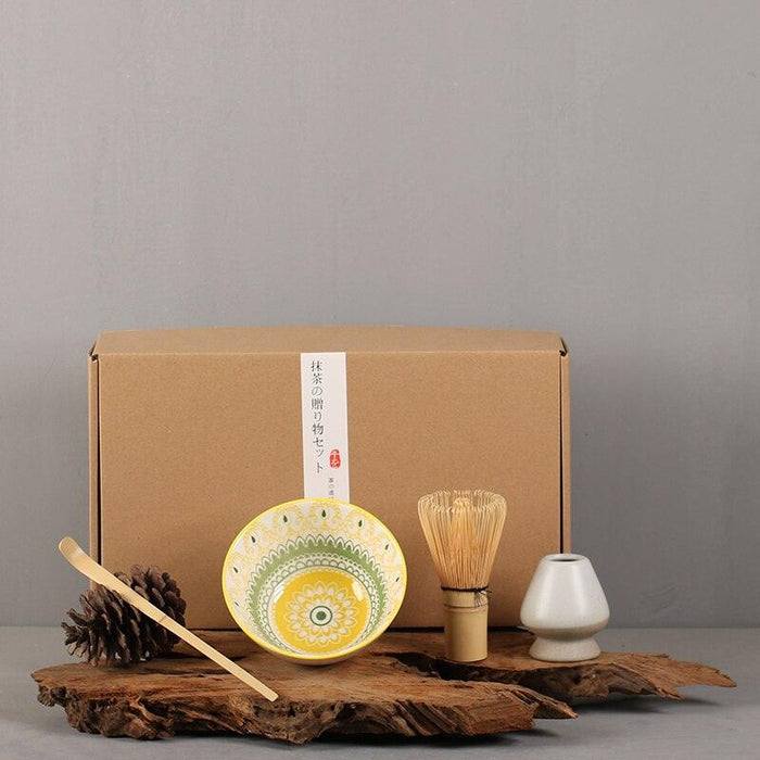 Traditional Matcha-Making Bamboo Set for Tea Ceremony Enthusiasts