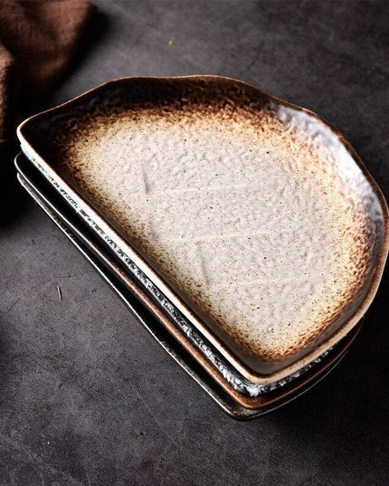 Sophisticated Japanese-Inspired Porcelain Plate Set for Elegant Dining