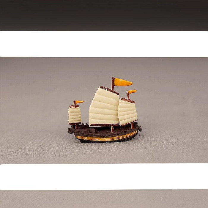 Vintage Nautical Elegance: Handcrafted Sailboat Ornament