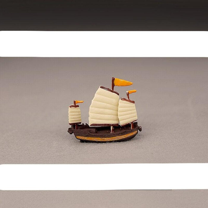 Oceanic Charm: Vintage Sailboat Model Figurine