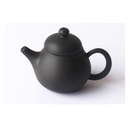 Whimsical Purple Clay Teapot Ensemble with Charming Tea Pet