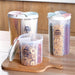 Rotating Kitchen Cereal Storage Dispenser - Space-Saving Solution for Organized Cooking