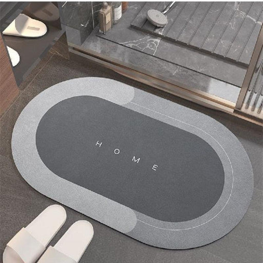 Ultra-Absorbent Diatom Earth Bath Mat with Luxurious Leather Surface and Anti-Slip Technology