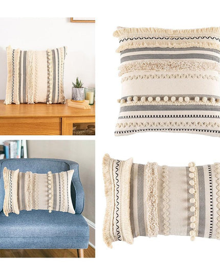 Bohemian Chic Tufted Pillow Cover Collection