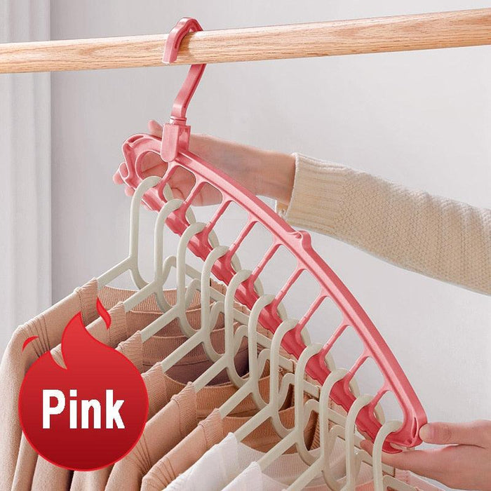 Closet Maximizer Organizer Set with Versatile Hanging Rack and Scarf Holder