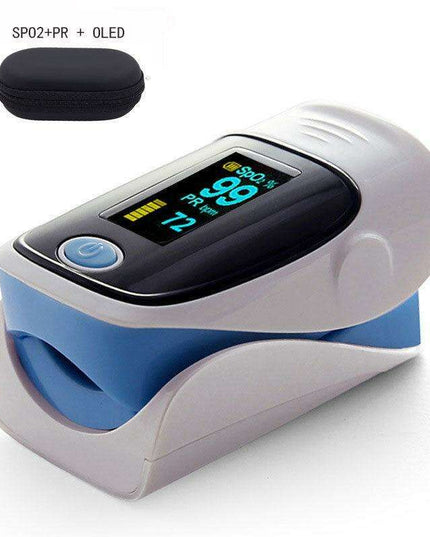 Compact Dual-Color OLED Finger Pulse Oximeter for Accurate Health Tracking