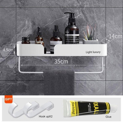 Stylish Rust-Proof Aluminum Bathroom Caddy with Superior Water Drainage