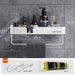 Stylish Rust-Proof Aluminum Bathroom Caddy with Superior Water Drainage