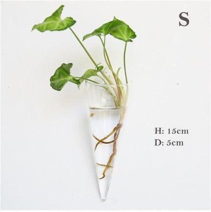 Nordic-Inspired Elegant Glass Hanging Vase for Stylish Home Accents