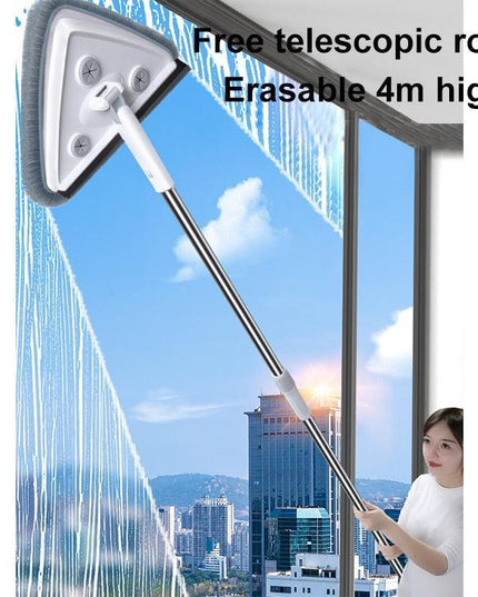 Telescopic 2-in-1 Double-Sided Squeegee System for Easy Surface Cleaning