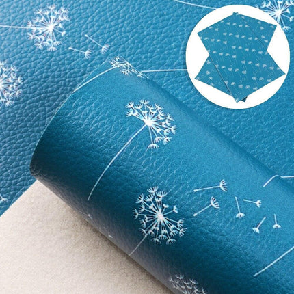 Vibrant Geometric Floral Faux Leather Craft Sheet - Elevate Your DIY Projects