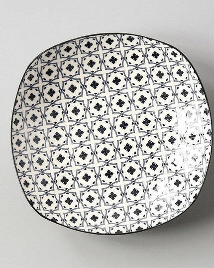 Handcrafted Japanese Square Ceramic Plate: Exquisite Table Artistry