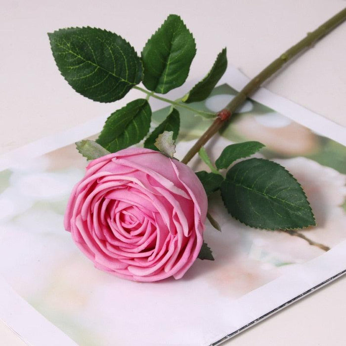 Luxe Hydrating Rose Floral Set - 5-Piece Realistic Artificial Arrangement