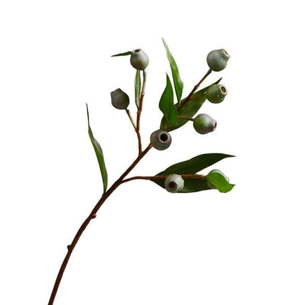 Festive Charm: Green Berries and Eucalyptus Foam Flower Arrangement Kit for a Joyous Holiday Atmosphere