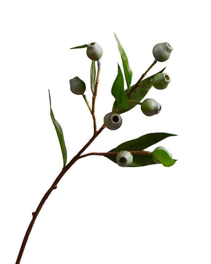 Festive Charm: Green Berries and Eucalyptus Foam Flower Arrangement Kit for a Joyous Holiday Atmosphere