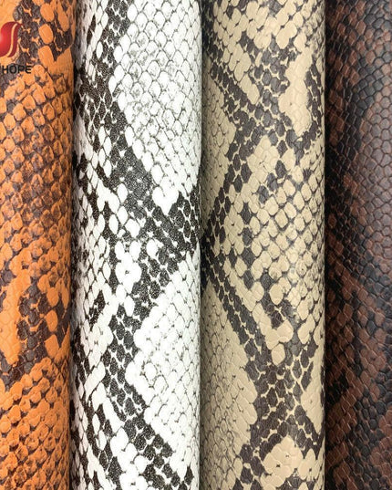 Serpentine Snakeskin Faux Leather Crafting Set - Create Trendy DIY Projects with Ease