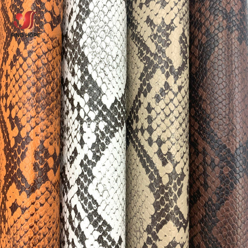 Snakeskin Print PU Leather Crafting Fabric Kit - DIY Creativity Unleashed