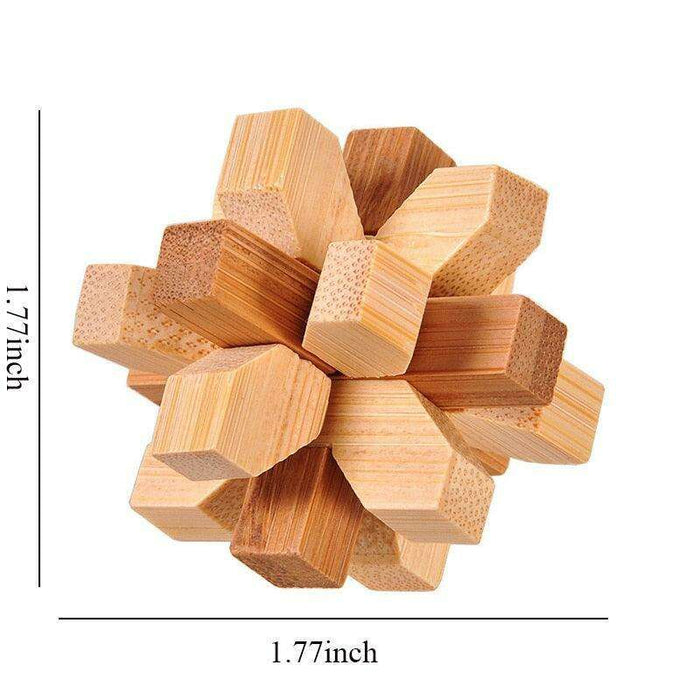 Engaging Wooden Lu Ban Lock Puzzle: A Stimulating Brain Teaser for All Ages – Boost Cognitive Skills and Problem-Solving Abilities