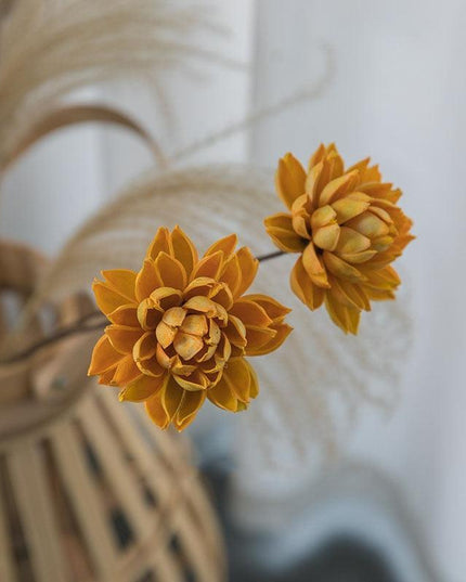 Elegant Handcrafted Lotus Blossom Water Lily Branch Arrangement