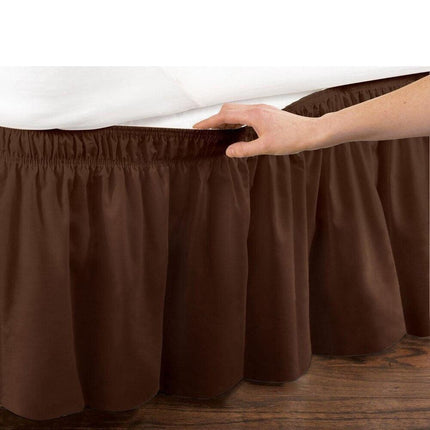 Elastic Wrap Bed Skirt - Effortless Upgrade for a Chic Bedroom Look