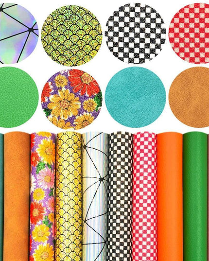 Chic Blossom Glitter Fabric Set: Luxe Materials for Stylish DIY Creations