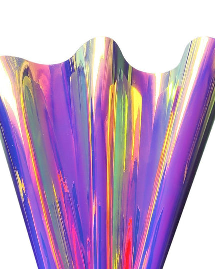 Reflective Holographic Iridescent Faux Leather - Essential Crafting Material