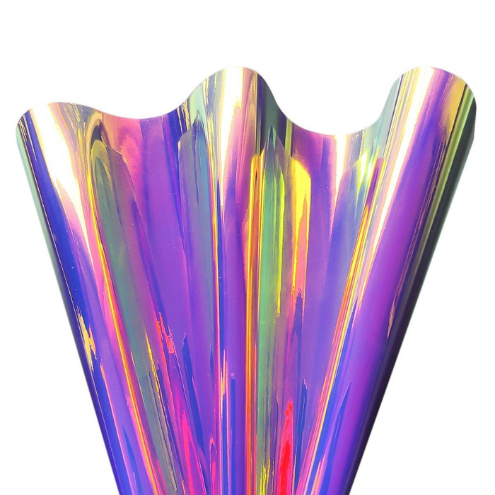 Reflective Holographic Iridescent Faux Leather - Essential Crafting Material