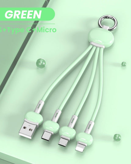 Compact Keychain USB Charger for iPhone and Xiaomi Redmi - Ultimate Travel Charging Solution