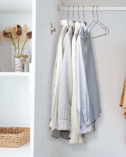 Deluxe Silver Stainless Steel Hanger Set - 20 Pack for Superior Closet Organization