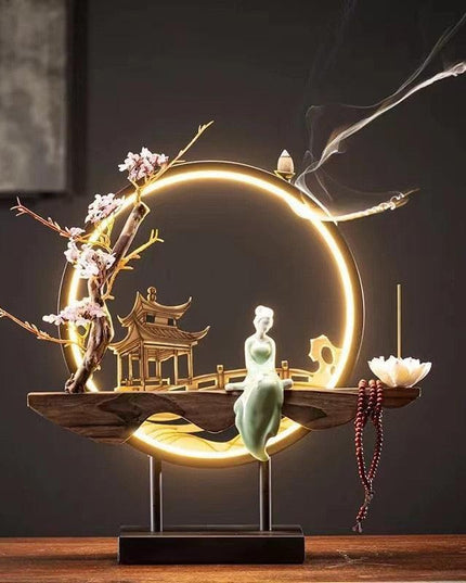 Serenity Flow Ceramic Backflow Incense Burner