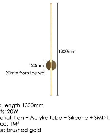 Elegant Adjustable Gold LED Wall Sconces with Customizable Lighting for Any Room