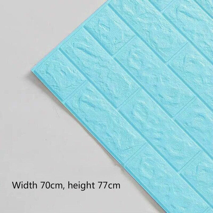 3D Brick Pattern Self-Adhesive Wallpaper - Waterproof & Easy to Apply