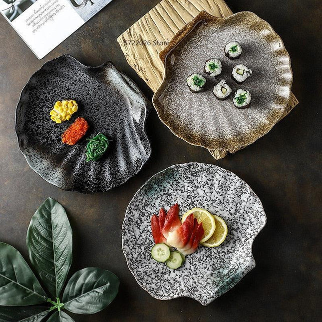 Japanese Ceramic Shell Dish Set: A Touch of Sophistication for Gourmet Dining