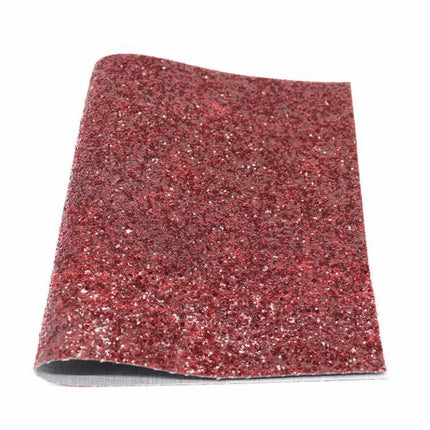 Glittery Faux Leather Craft Sheets for Creative DIY - 21CM x 29CM