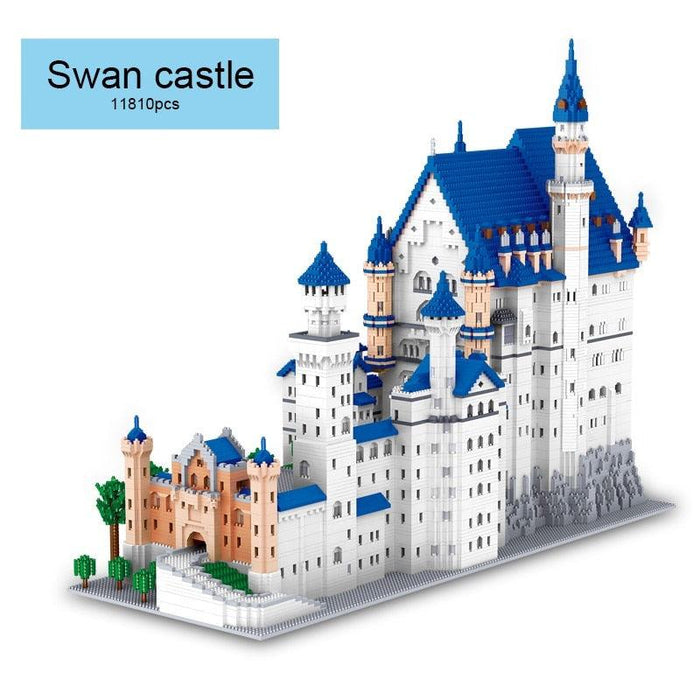 11810PCS New Swan Castle Building Blocks - Eco-Friendly Educational Toys for Children