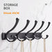 Versatile Wall Mounted Storage Solution with Hooks and Shelf - Stylish Home Organization Unit