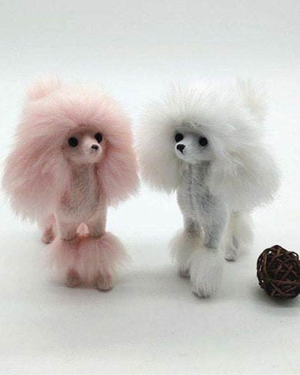 Adorable Pink Poodle Plushie: Enchanting Home Decor Piece