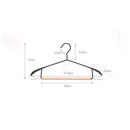 Chic Wooden Hanger Set with Wide Shoulders for Stylish Closet Storage