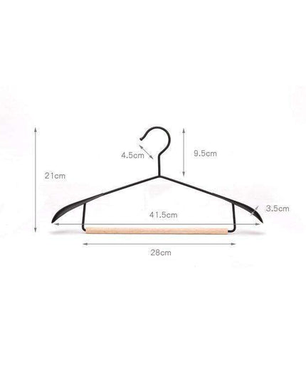 Chic Wooden Hanger Set with Wide Shoulders for Stylish Closet Storage