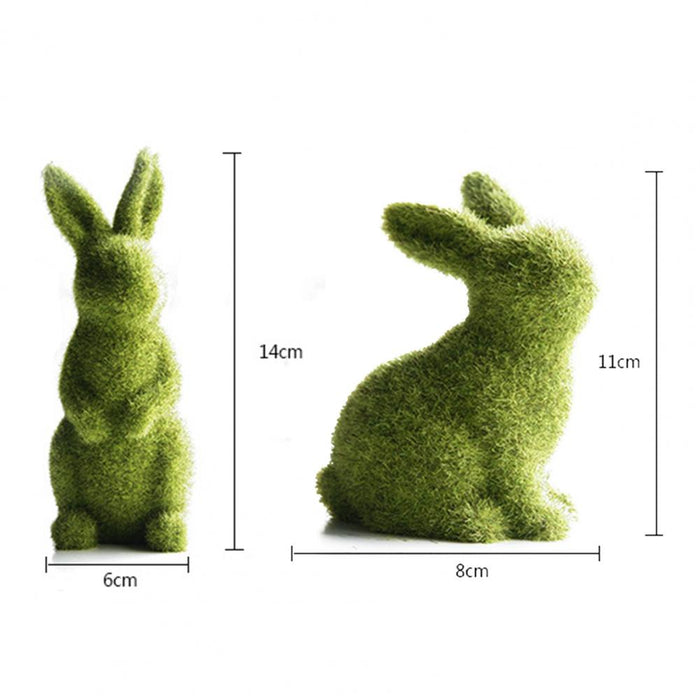 Enchanting Rabbit Resin Easter Bunny Garden Sculpture for Charming Outdoor Decor