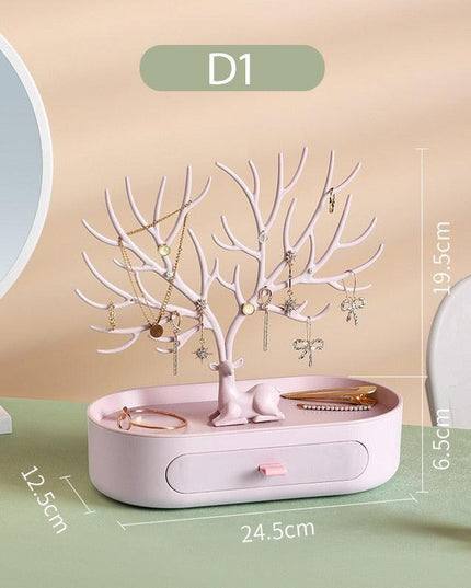 Chic Antler Jewelry Organizer - Elevate Your Display with Timeless Elegance